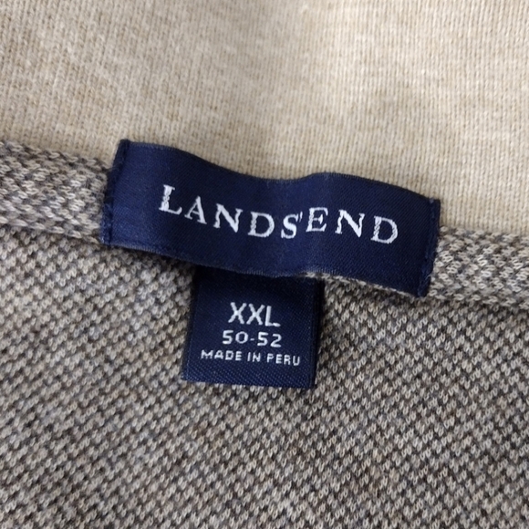 Lands' End pima cotton men's long sleeve polo - Picture 8 of 10